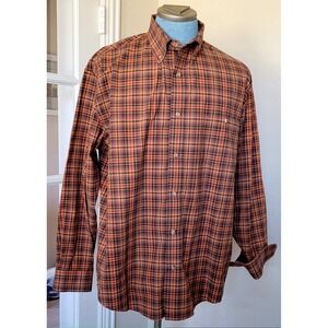 Wrangler Western Men's Long‎ Sleeve Plaid Shirt Size XL Advance Comfort D00085